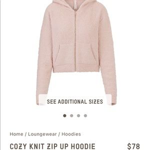 Skims cozy knit hoodie